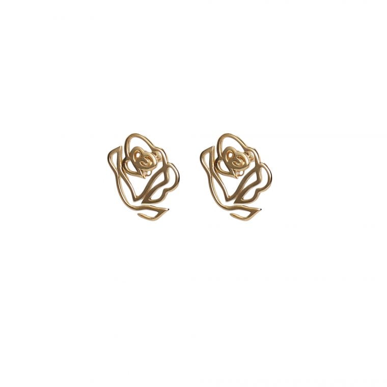 ROSE EARRINGS GOLD