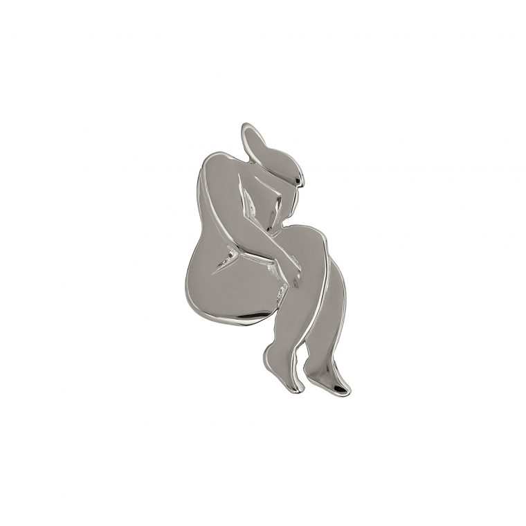 NUDE BROOCH SILVER
