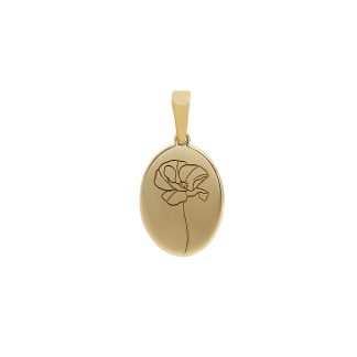 AUGUST - POPPY PENDANT GOLD