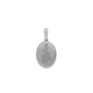 JULY - DELPHINIUM PENDANT SILVER