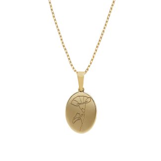 SEPTEMBER - MORNING GLORY NECKLACE GOLD