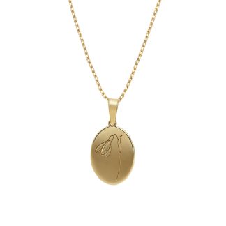 JANUARY - SNOWDROP NECKLACE GOLD