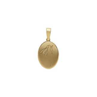 JANUARY - SNOWDROP PENDANT GOLD