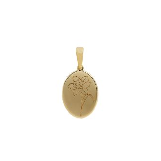 MARCH - DAFFODIL PENDANT GOLD