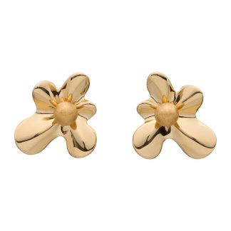 ABSTRACT EARRINGS GOLD