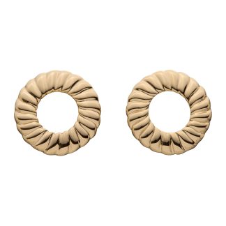 ROUND KOLCZYKI POZŁACANE